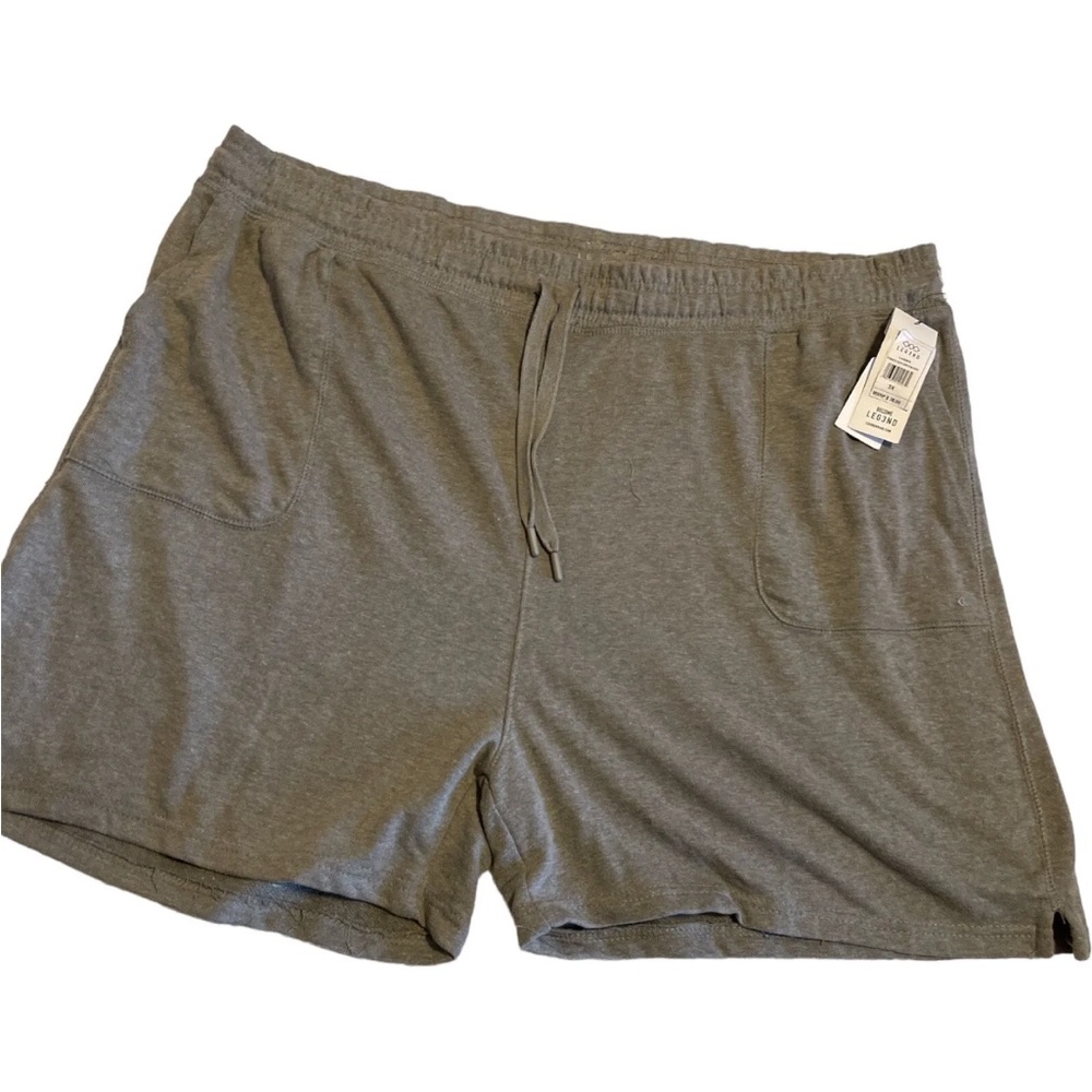 Legend Men's Grey Heather Fleece Shorts Size 3X